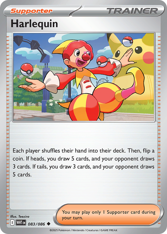 Harlequin 83/86 Uncommon | White Flare | Pokemon Card
