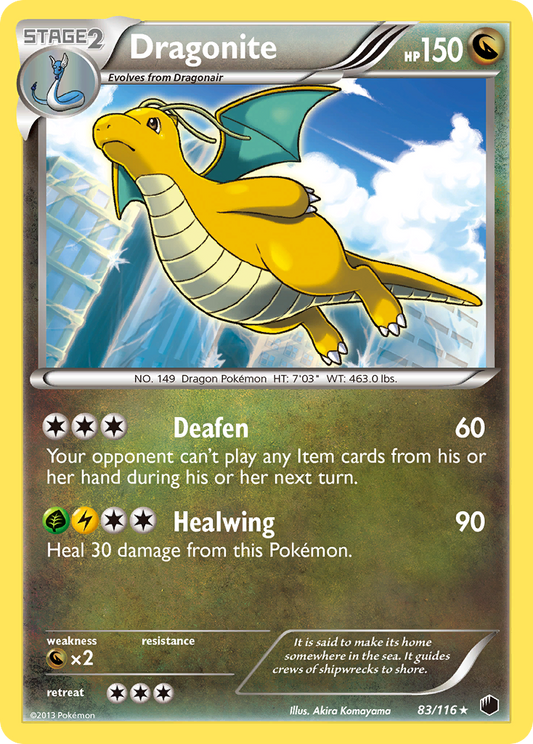 Dragonite 83/116 Rare Holo | Plasma Freeze | Pokemon Card