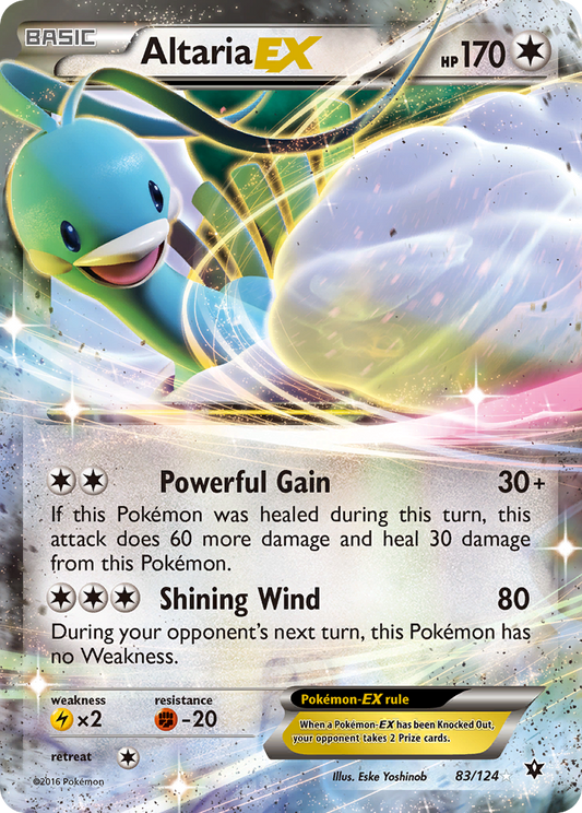 Altaria-EX 83/124 Rare Holo EX | Fates Collide | Pokemon Card