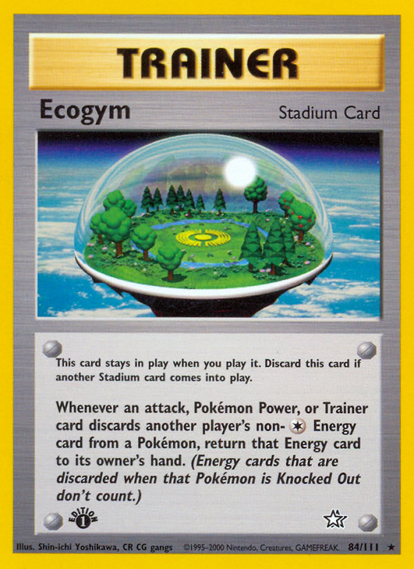 Ecogym 84/111 Rare | Neo Genesis | Pokemon Card