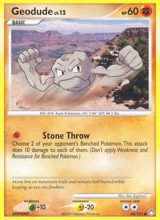 Geodude 84/123 Common | Mysterious Treasures | Pokemon Card