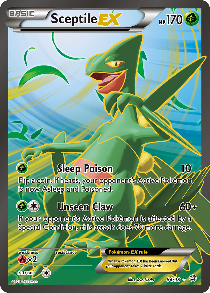 Sceptile-EX 84/98 Rare Ultra | Ancient Origins | Pokemon Card