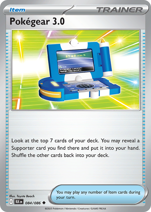 Pokégear 3.0 84/86 Uncommon | Black Bolt | Pokemon Card