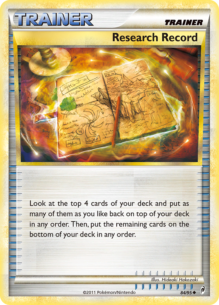 Research Record 84/95 Uncommon | Call of Legends | Pokemon Card