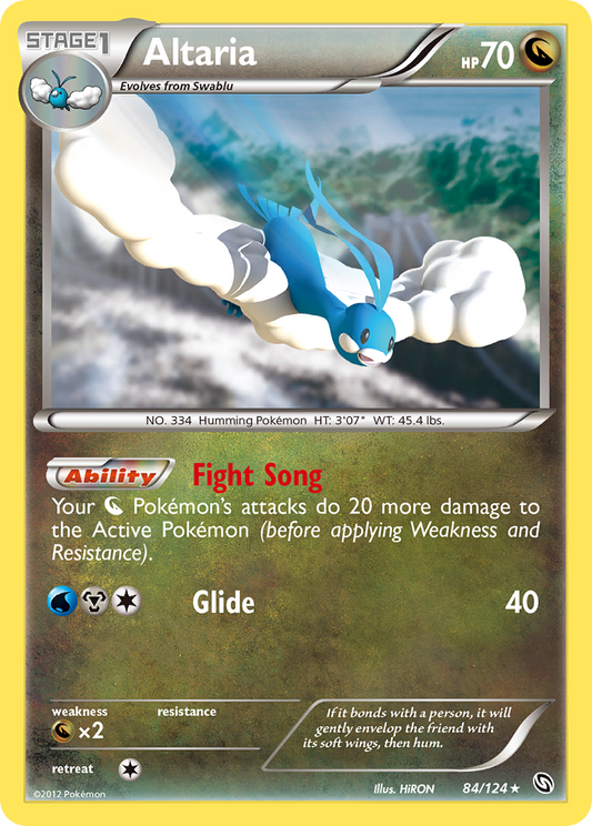 Altaria 84/124 Rare Holo | Dragons Exalted | Pokemon Card