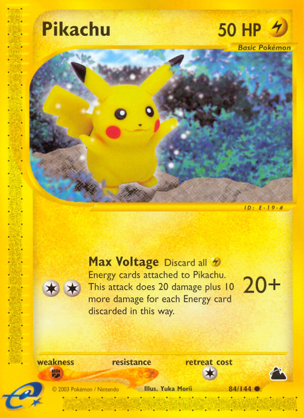 Pikachu 84/144 Common | Skyridge | Pokemon Card