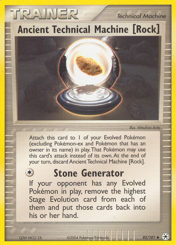 Ancient Technical Machine [Rock] 85/101 Uncommon | Hidden Legends | Pokemon Card