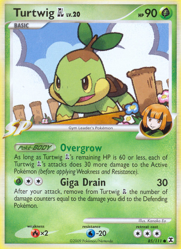 Turtwig GL 85/111 Common | Rising Rivals | Pokemon Card