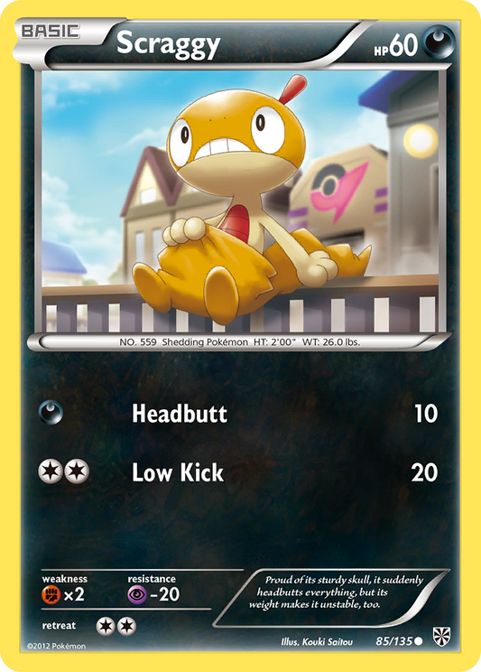 Scraggy 85/135 Common | Plasma Storm | Pokemon Card