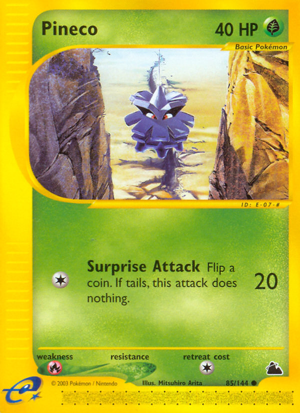 Pineco 85/144 Common | Skyridge | Pokemon Card
