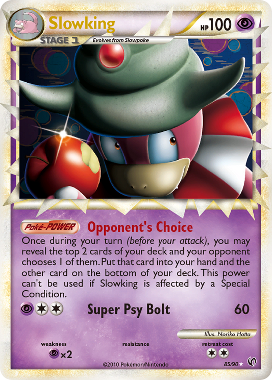 Slowking 85/90 Rare Prime | HS—Undaunted | Pokemon Card
