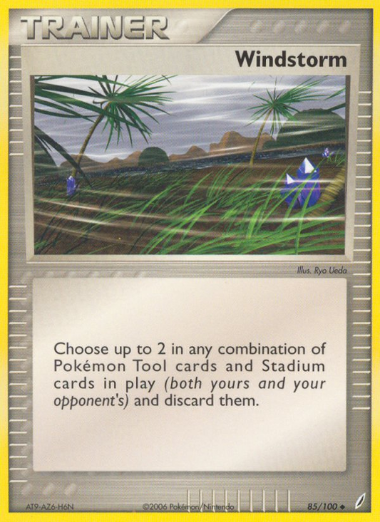 Windstorm 85/100 Uncommon | Crystal Guardians | Pokemon Card