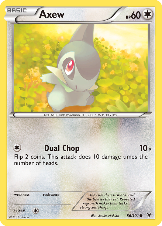 Axew 86/101 Common | Noble Victories | Pokemon Card