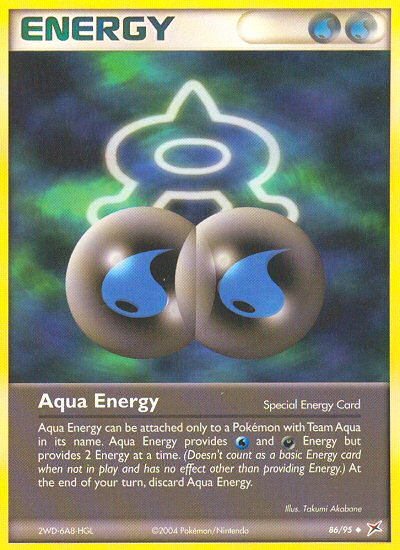 Aqua Energy 86/95 Uncommon | Team Magma vs Team Aqua | Pokemon Card