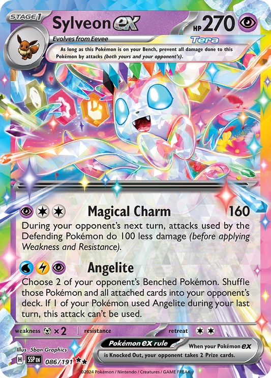 Sylveon ex 86/191 Double Rare | Surging Sparks | Pokemon Card