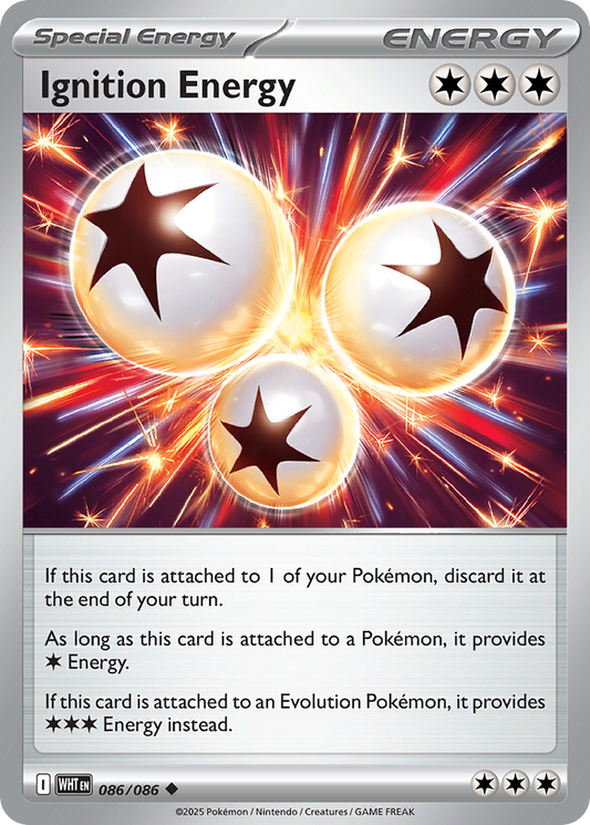 Ignition Energy 86/86 Uncommon | White Flare | Pokemon Card