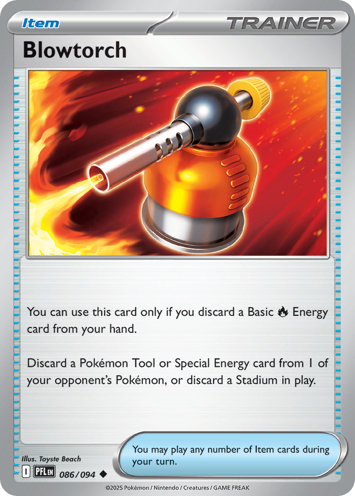Blowtorch 86/94 Uncommon | Phantasmal Flames | Pokemon Card
