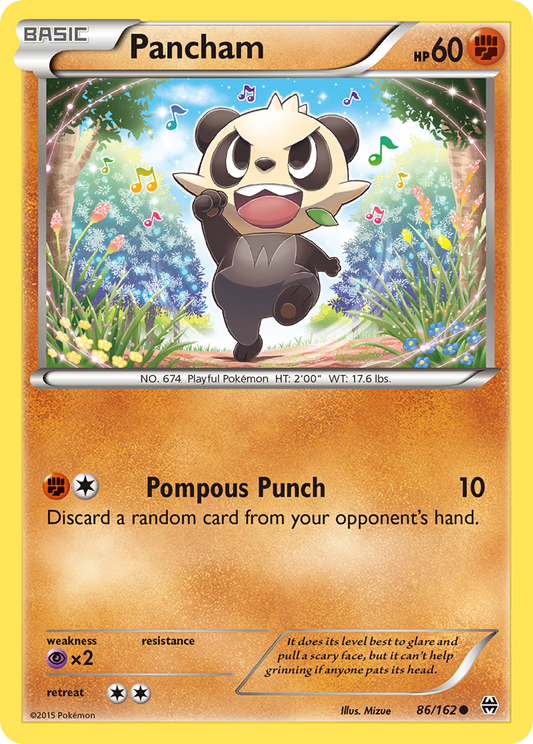Pancham 86/162 Common | BREAKthrough | Pokemon Card