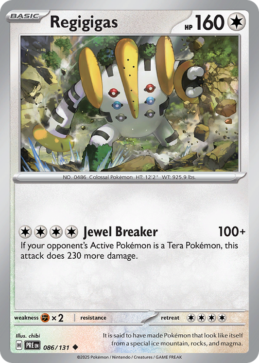 Regigigas 86/131 Uncommon | Prismatic Evolutions | Pokemon Card
