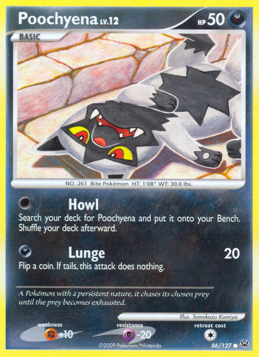Poochyena 86/127 Common | Platinum | Pokemon Card