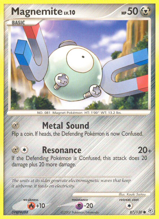 Magnemite 87/130 Common | Diamond & Pearl | Pokemon Card