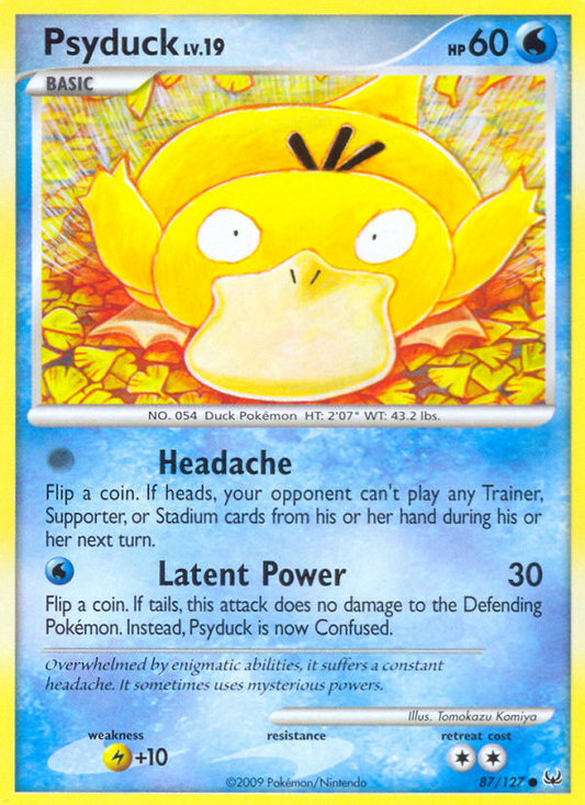 Psyduck 87/127 Common | Platinum | Pokemon Card