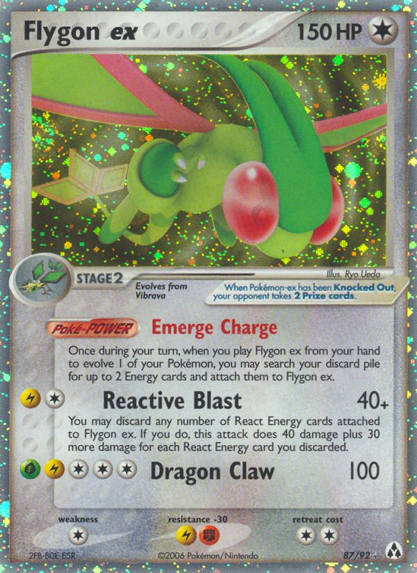 Flygon ex 87/92 Rare Holo EX | Legend Maker | Pokemon Card