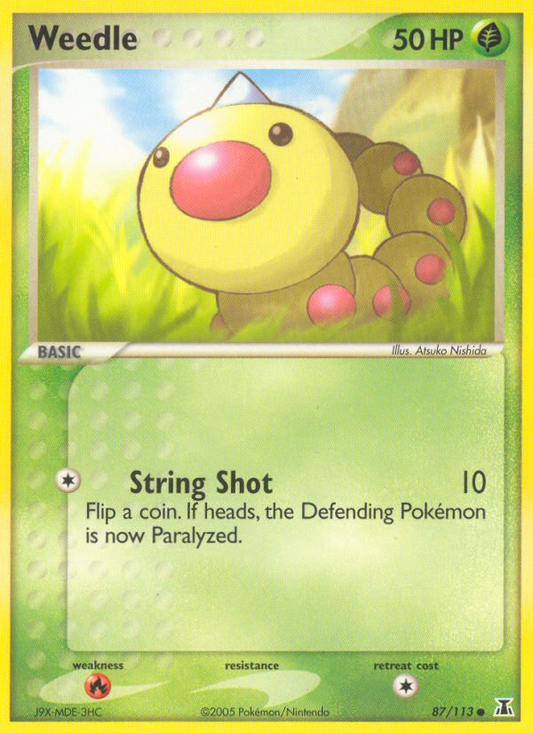 Weedle 87/113 Common | Delta Species | Pokemon Card