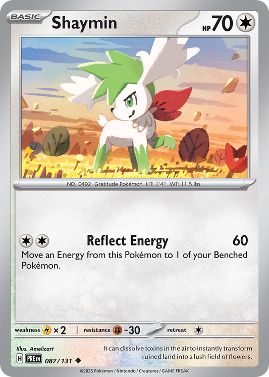 Shaymin 87/131 Uncommon | Prismatic Evolutions | Pokemon Card
