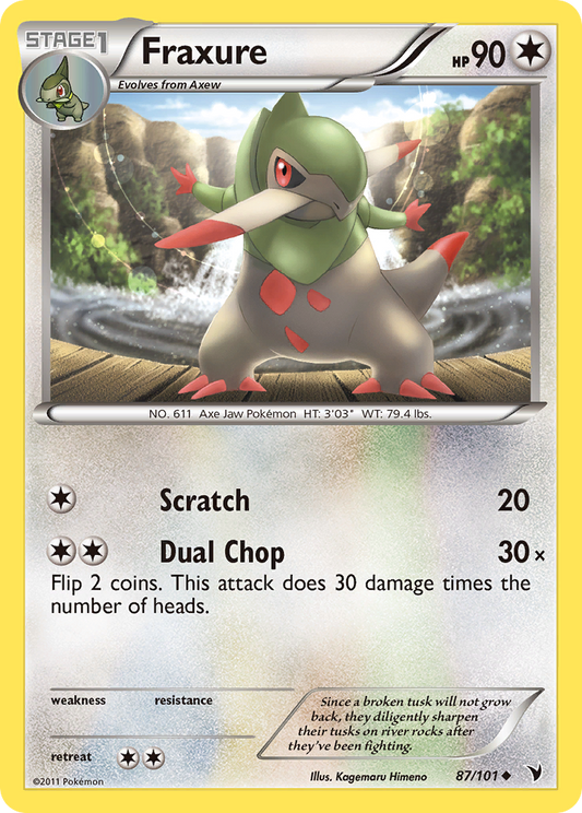 Fraxure 87/101 Uncommon | Noble Victories | Pokemon Card