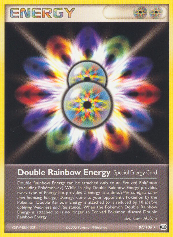 Double Rainbow Energy 87/106 Rare | Emerald | Pokemon Card
