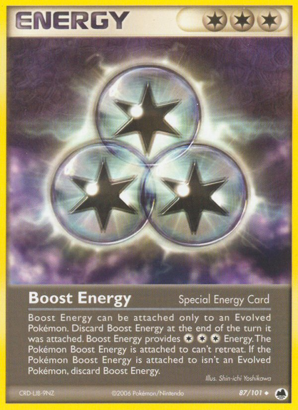 Boost Energy 87/101 Uncommon | Dragon Frontiers | Pokemon Card