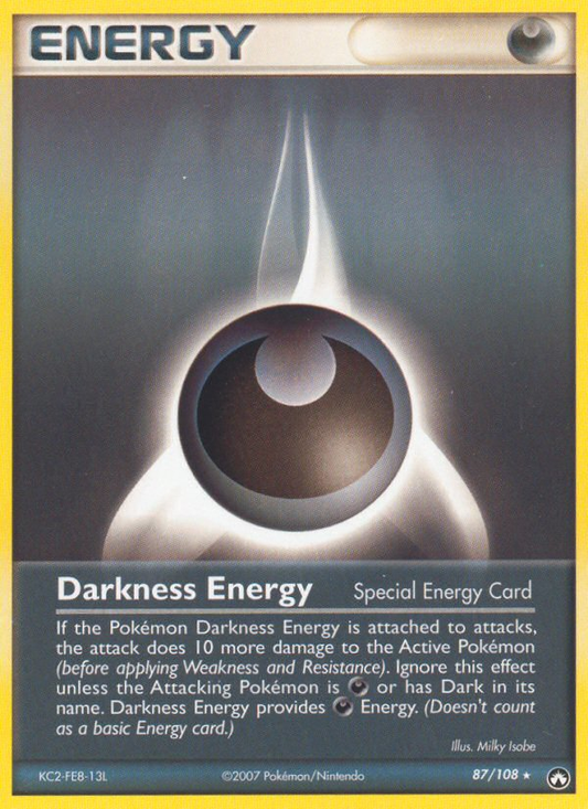 Darkness Energy 87/108 Rare | Power Keepers | Pokemon Card