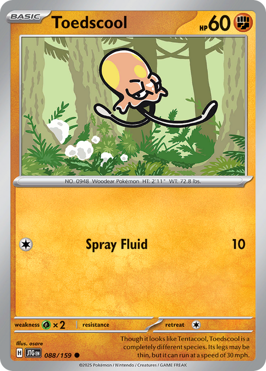 Toedscool 88/159 Common | Journey Together | Pokemon Card