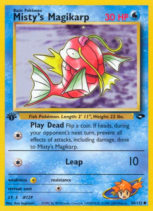 Misty's Magikarp 88/132 Common | Gym Challenge | Pokemon Card