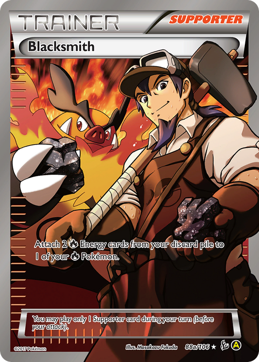 Blacksmith 88a/106 Rare Ultra | Flashfire | Pokemon Card