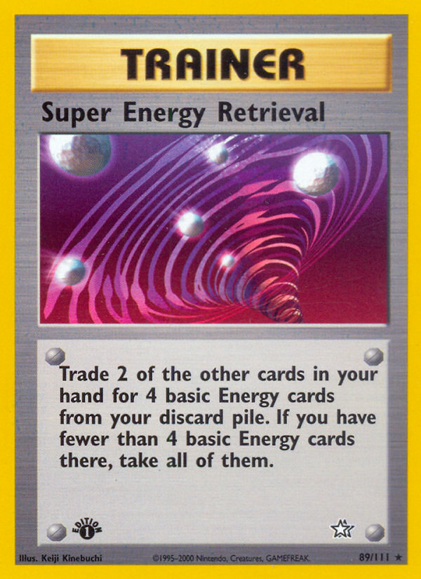 Super Energy Retrieval 89/111 Rare | Neo Genesis | Pokemon Card