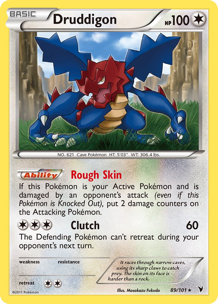 Druddigon 89/101 Rare | Noble Victories | Pokemon Card