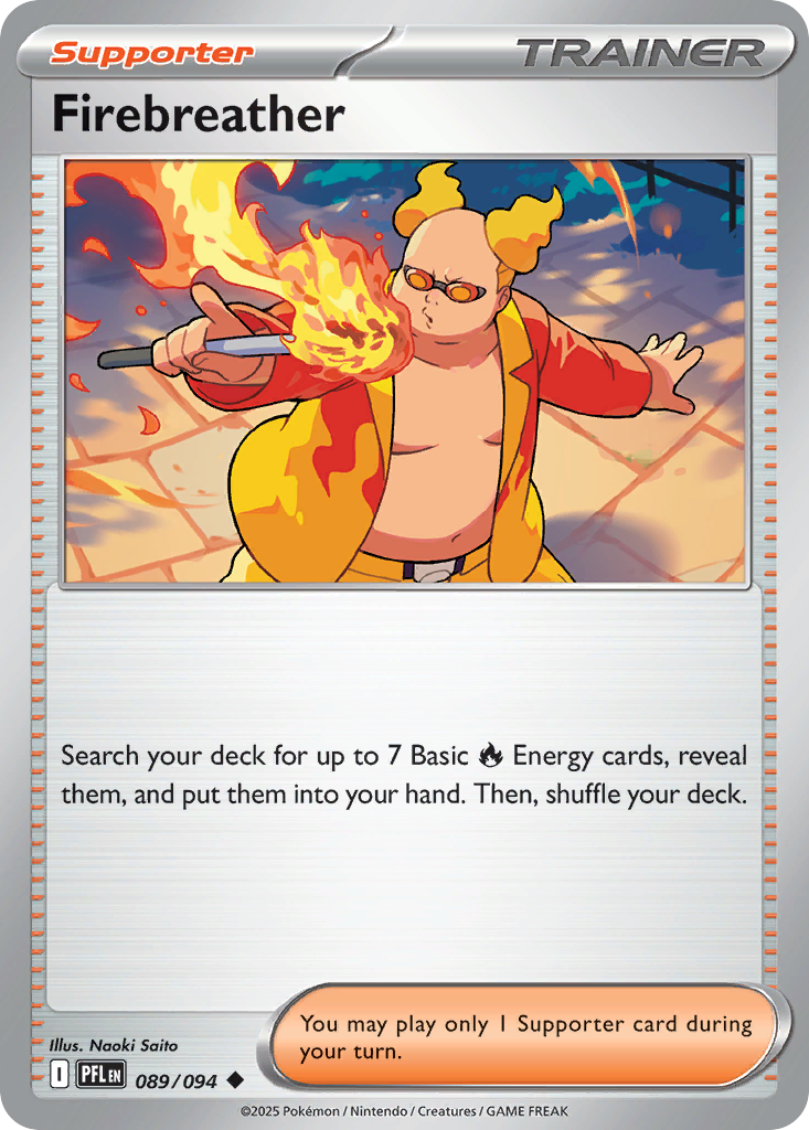 Firebreather 89/94 Uncommon | Phantasmal Flames | Pokemon Card