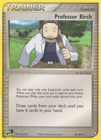Professor Birch 89/109 Uncommon | Ruby & Sapphire | Pokemon Card