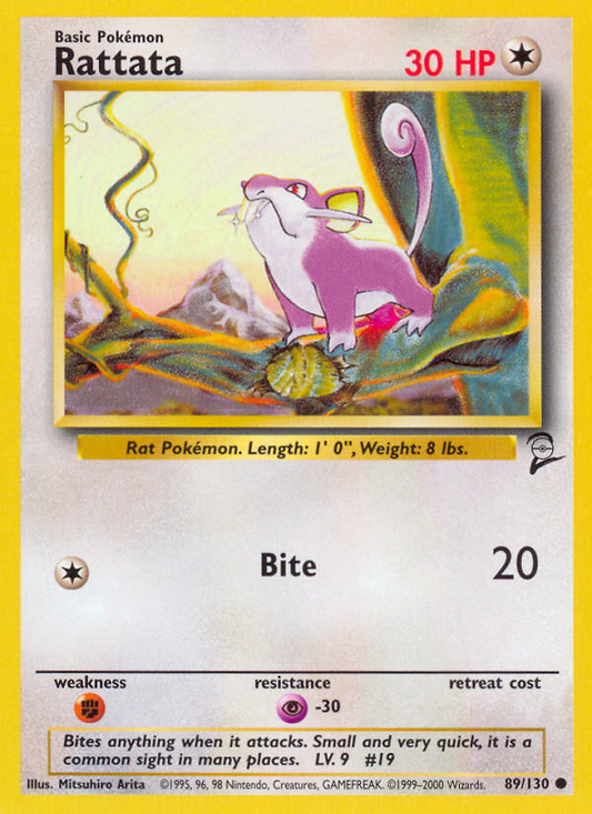 Rattata 89/130 Common | Base Set 2 | Pokemon Card