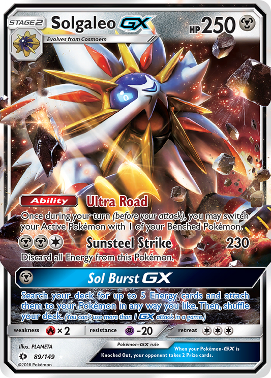 Solgaleo-GX 89/149 Rare Holo GX | Sun & Moon | Pokemon Card