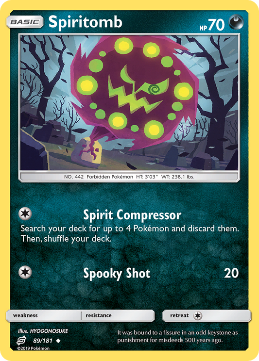 Spiritomb 89/181 Reverse Holo | Team Up | Pokemon Card