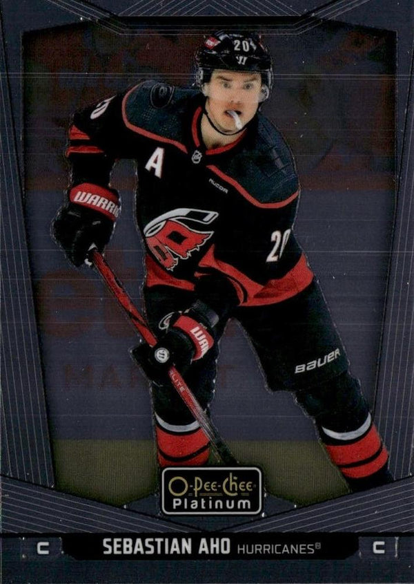 Sebastian Aho #8 Carolina Hurricanes | 2024-25 O-Pee-Chee Platinum | NHL Trading Card