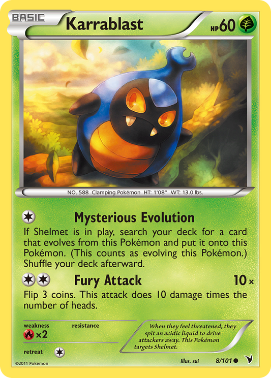 Karrablast 8/101 Common | Noble Victories | Pokemon Card