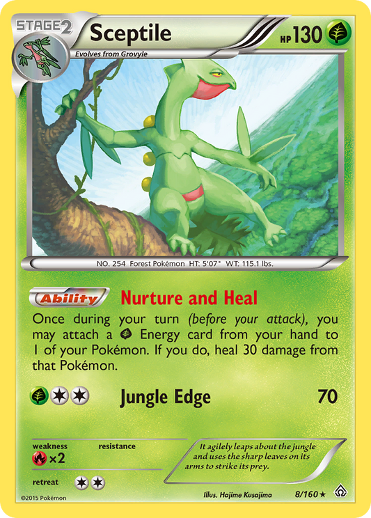 Sceptile 8/160 Rare | Primal Clash | Pokemon Card