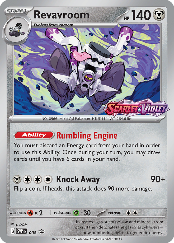 Revavroom #8 Promo | Scarlet & Violet Black Star Promos | Pokemon Card