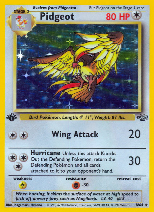 Pidgeot 8/64 Rare Holo | Jungle | Pokemon Card