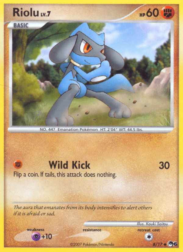 Riolu 8/17 Uncommon | POP Series 6 | Pokemon Card