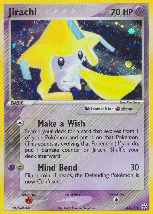 Jirachi 8/101 Rare Holo | Hidden Legends | Pokemon Card